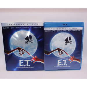 E.T. The Extra-Terrestrial (Blu-ray/DVD, 2012) Anniversary Edition w/ Slipcover